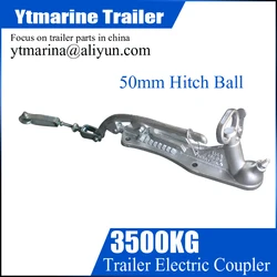 3500 Kg 50mm Trailer Electric casting Coupling Hitch Coupler W/N brake level parts accessories