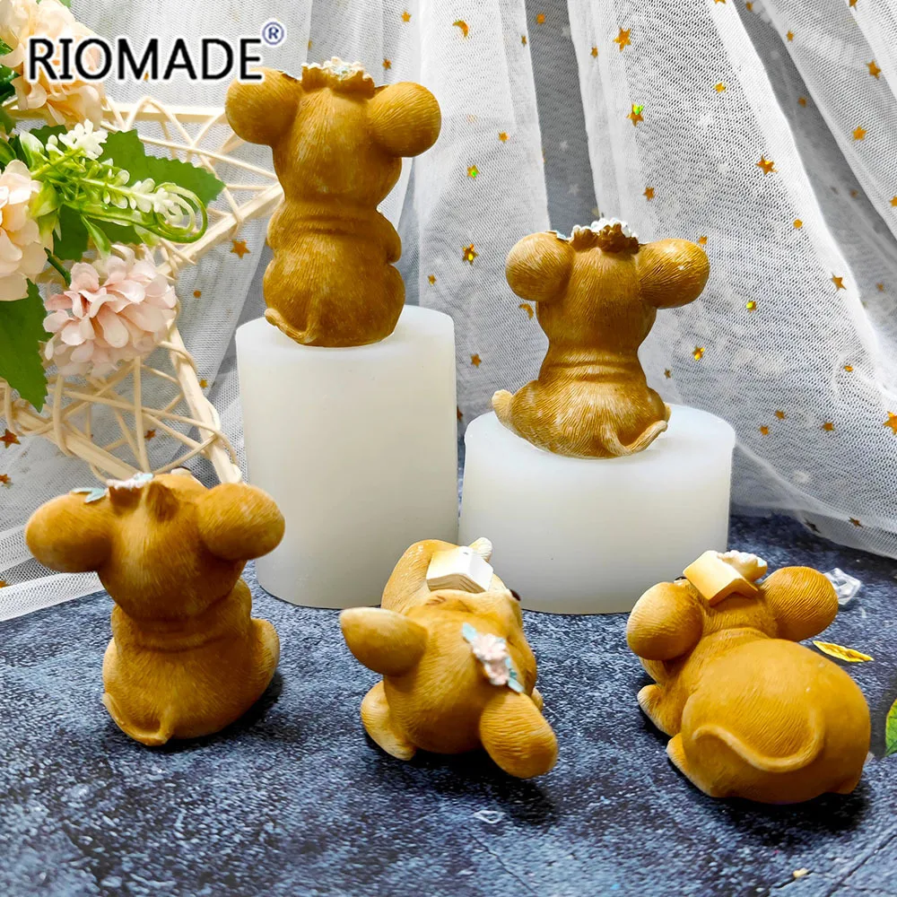 3D Simulation Mouse Silicone Mold Baking Chocolate Mouse Fondant Cake Decorating Tools DIY Crafts Resin Gypsum Candle Mould