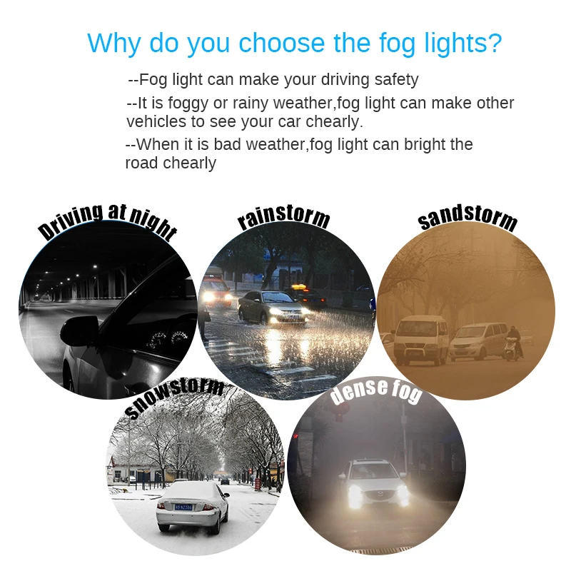 Buildreamen2 For Nissan X-Trail T31 Closed Off-Road Vehicle 2007-2013 Car LED Bulb Fog Light DRL Daytime Running Light 12V