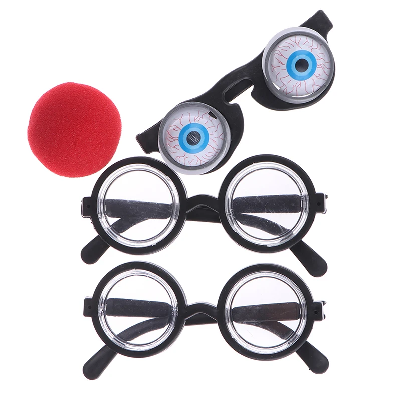 1PCS Circular Glass Cosplay Costume Glasses Birthday Party Supplies Decoration Kids Funny Party Props