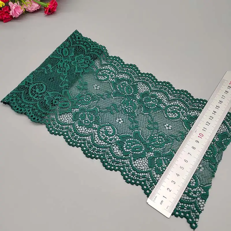 Beatiful 1 Yard Thickened Soft Elastic 15CM Wide Lace Trim Diy Clothes Skirt Fabric Used For Underwear Panties Skirt Lace Ribbon