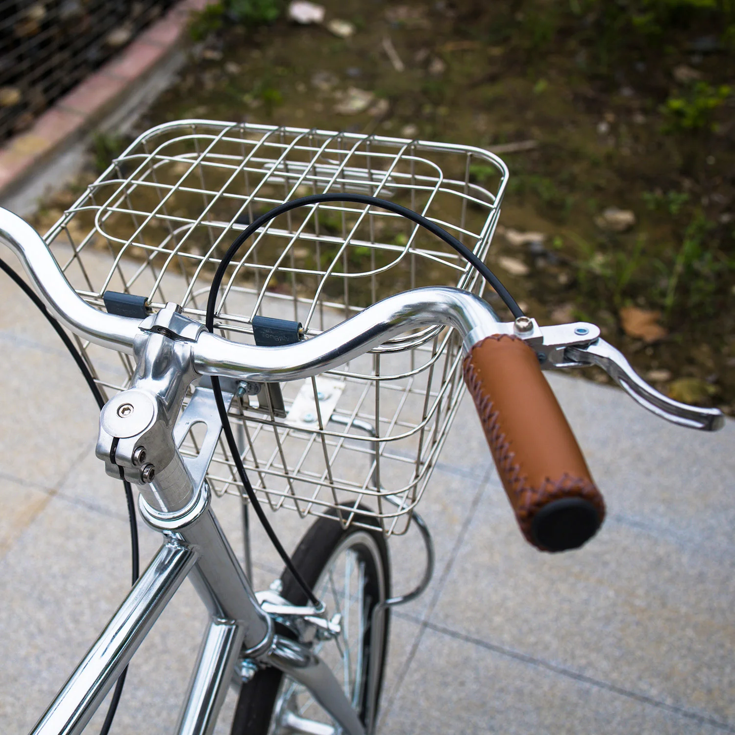 Bicicleta de 20 pulgadas con marco de acero Retro, Mini bicicleta de desplazamiento Vintage de marcha única con cesta, piezas de ciclismo para niños y mujeres