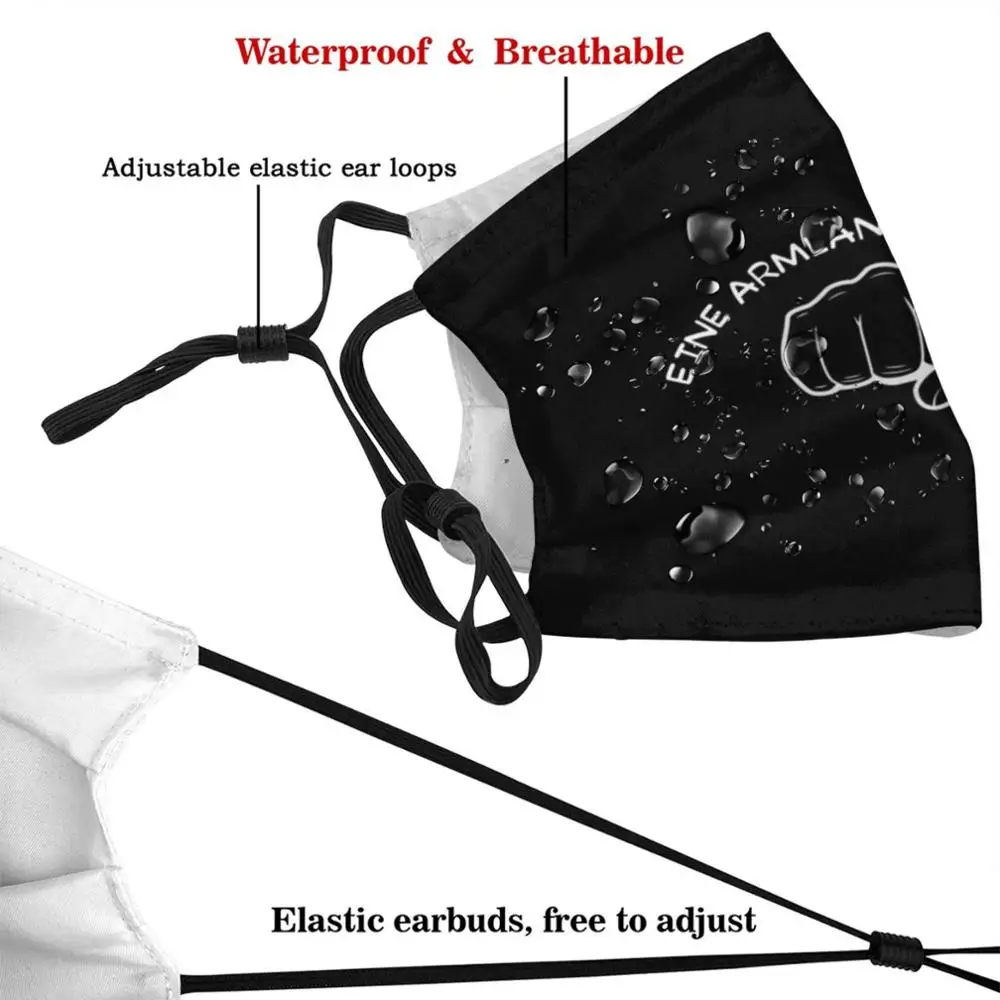 An Arm's Length Apart Washable Trending Customized Pm2.5 Filter Mask Attack Greeting Boxer Idea Distance Knock Out