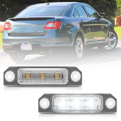 2pcs Car LED License Number Plate Light for Ford Focus 2008-2012 Flex Taurus Mustang Fusion Mercury Milan Sable Lincoin MKS MKT