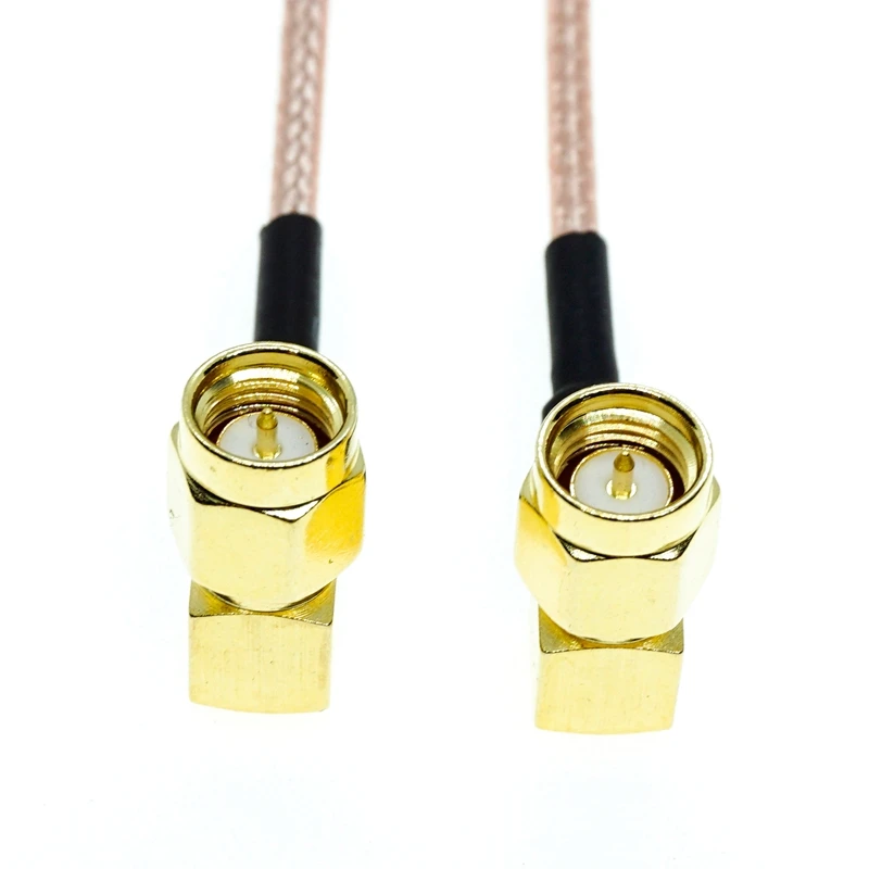 

SMA MALE RIGHT ANGLE to SMA MALE RIGHT ANGLE Coax RF RG316 Cable Lot RF Jumper Pigtail