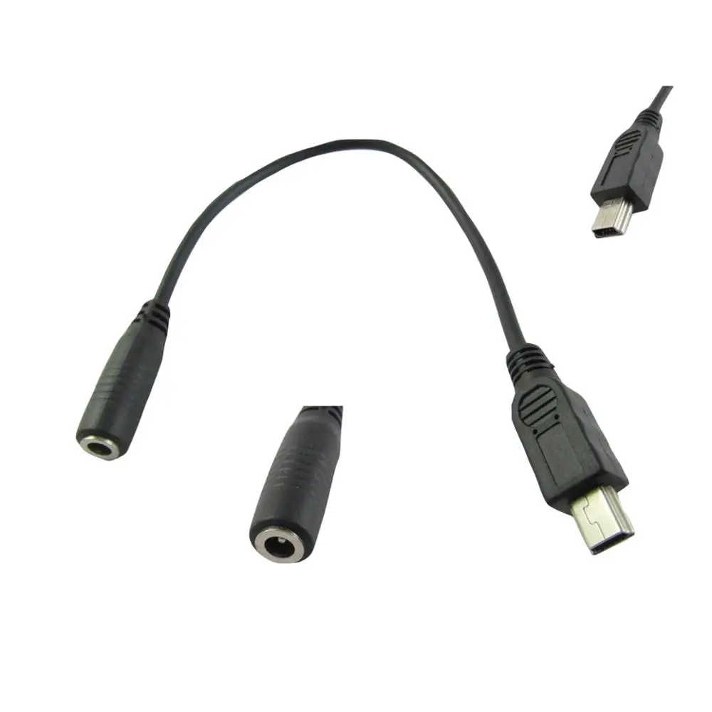 1pc DC Power 3.5mm x1.35mm Female Jack to Mini USB 5 Pin Male Plug Adapter Connector Cable 20cm