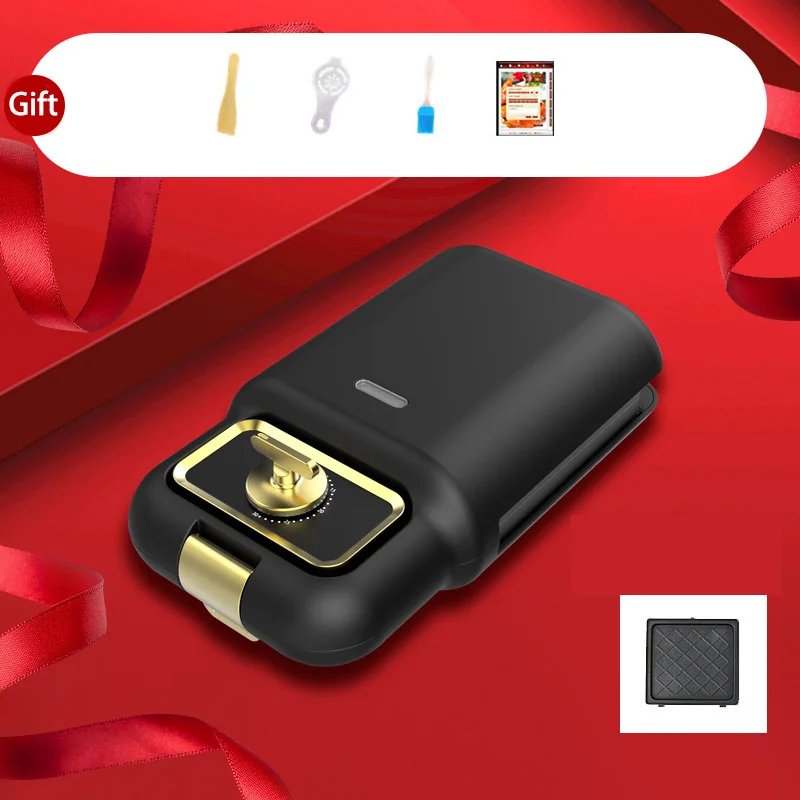 Elektrische Sandwich Maker Getimede Multifunctionele Ontbijt Machine Voor Huishoudelijke Wafel Maker Verwarming Druk Broodrooster Bakken MB12