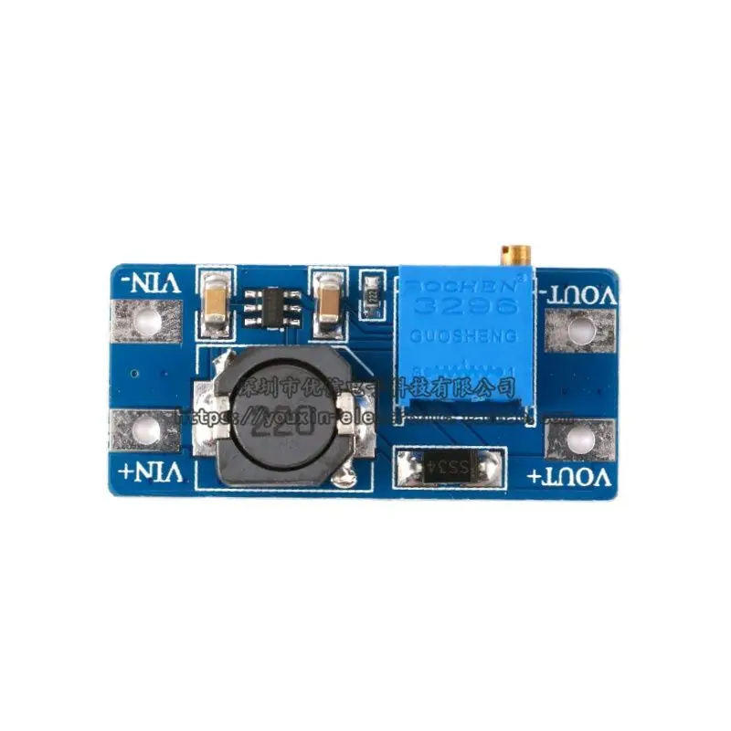 2A boost board DC-DC boost module input 2/24V rise 5/9/12/28V adjustable