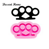 DY0268 Shiny Brass knuckles Mold, DIY Epoxy Resin Molds For Keychain, Silicone Mould, Resin Necklace jewellery making Customize