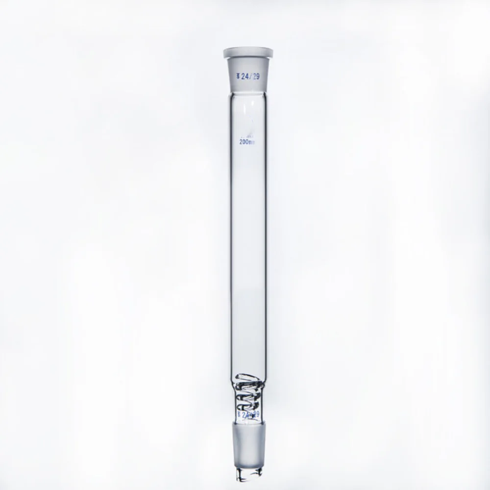 Lab Glass Fractional distillation column with snakelike glass filler 200/300/400mm