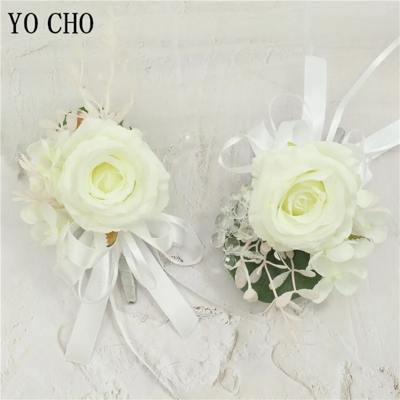 Uomini boutonnichildren fiori corpetto Pin Boutonniere asola damigella d'onore sorelle fiori a mano matrimonio asola testimonianza corpetto