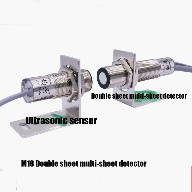 

High precision M18 Ultrasonic sensor NPN PNP 20-60mm Ultrasonic single and double sensor Double/multi-sheet detector Sensor