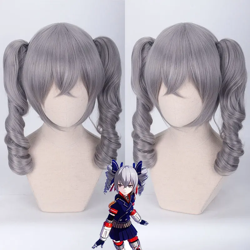 Game Honkai Impact 3 Cosplay Wigs Bronya Zaychik Cosplay Heat Resistant Synthetic Wig Hair Halloween Party Benghuai 3 Reburn Cos