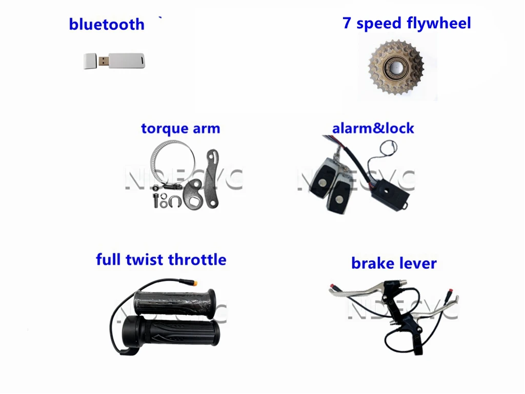 US Stock NBpower 170mm Dropout 48-72v 5000W Fat Bike Kit Rear Motor Wheel Electric Fat Bicycle Conversion Kit Sabvoton UKC1