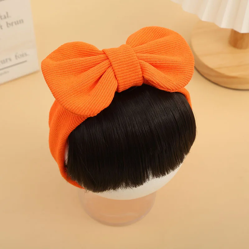 Hair Accessories Cotton Printed Bow Fashion Cute Baby Girl Hair Wig Hat Hairpiece Newborn Children Kids Girls Headbands Headwear