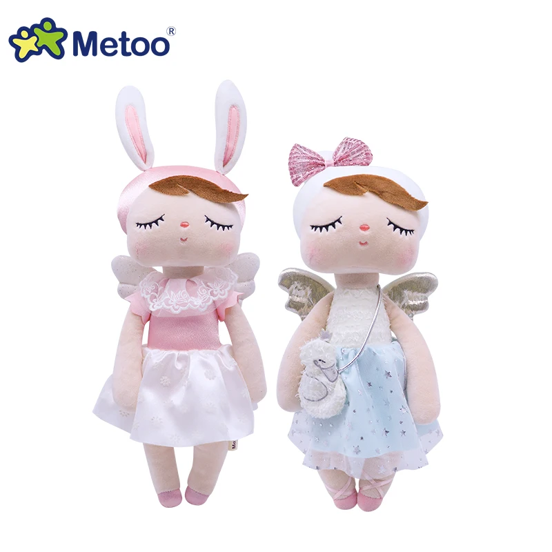 16styles Original Metoo Dolls Stuffed Toys For Girls Baby Cute Rabbit Beautiful Angel Angela Plush Animals For Kids