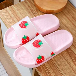 Summer Shoes Indoor Home Cute Fruit Slippers Slides Non-Slip Flip Flops Shoes Women's Sandals Beach Slippers Summer Footwear