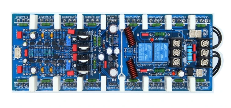 V162 600W+600W High power dual channel HiFi power amplifier board 5200 transistor