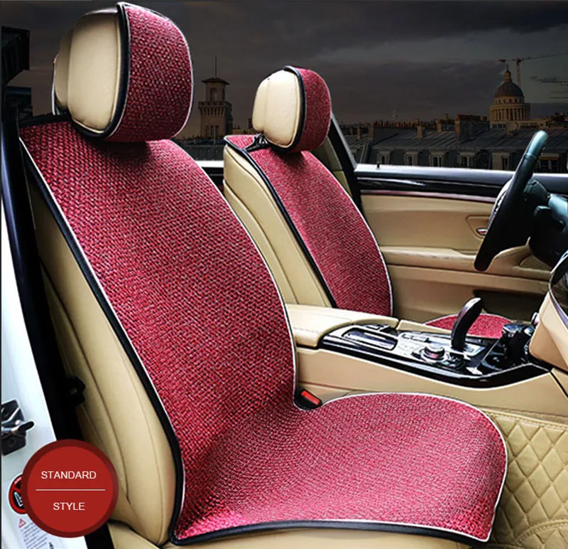 

Universal Linen Fabric Car Seat Cover for hyundai i30 volvo smart fortwo nissan qashqai j11 subaru forester car accessories