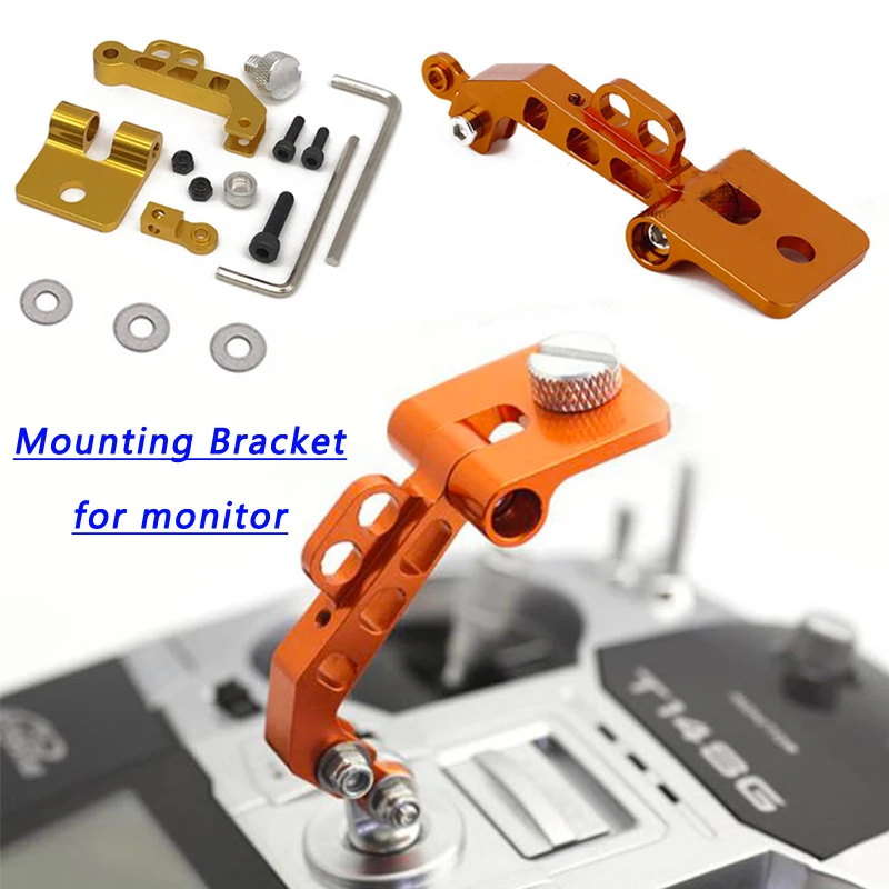 RC Modello di Aereo FPV In Lega di Alluminio Staffa di Montaggio Monitor monitor Supporter Universale Per Futaba Flysky Ponticello A Distanza di Controllo