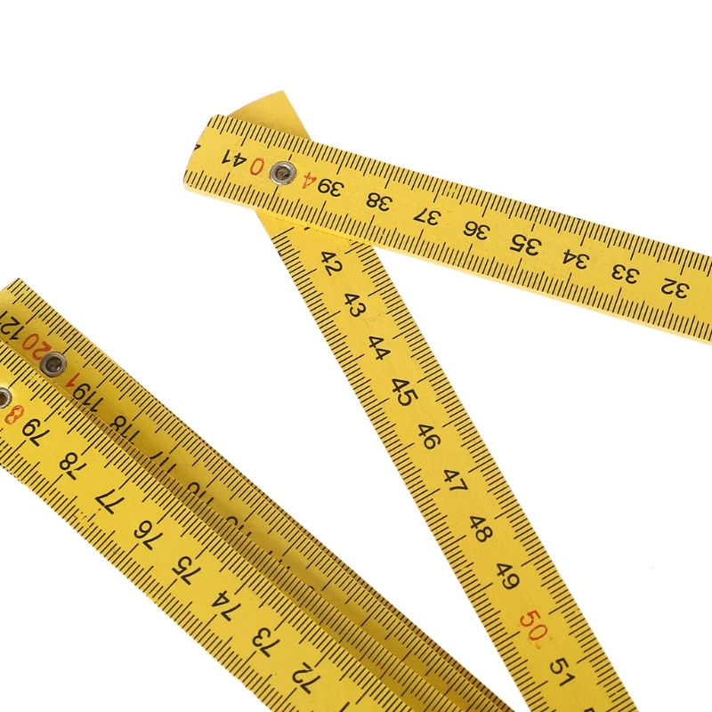 Yellow Plastic Ruler with Long Extension and Light Weight and Small Volume Best Standard Measure Tool for Craftman Work