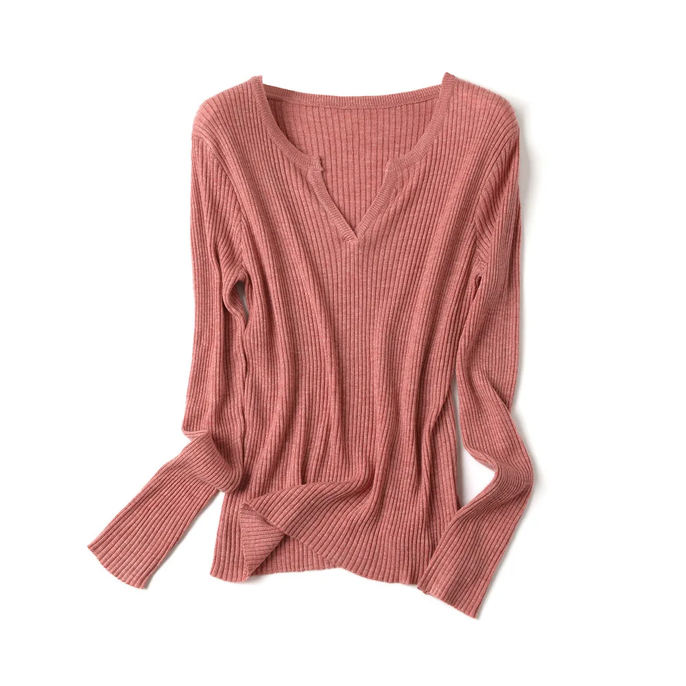 Ladies Knitted Sweater Women Pullovers Knit Jumper Spring Autumn Basic Women Sweaters Pullover Soft Slim Fit Top Knitwear Female