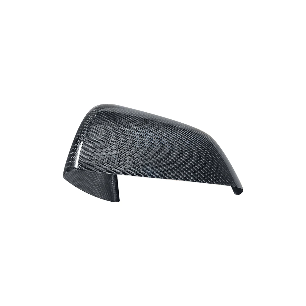 Auto Side Rear View Mirror Cover Shell Cap Real Dry Carbon Fiber Add on type For Tesla Model Y 2020-2021