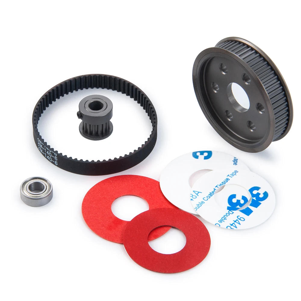 YEAHRUN 3,17/5,0mm Low Noise Belt Drive Getriebe Getriebe System Für 1/10 Axial SCX10 SCX10II 90046 RC Crawler Auto Teile