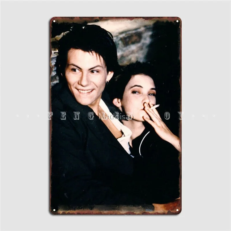 Heathers Winona Ryder And Christian Slater Metal Plaque Poster Cinema Kitchen Home Personalized Painting Décor Tin Sign Poster