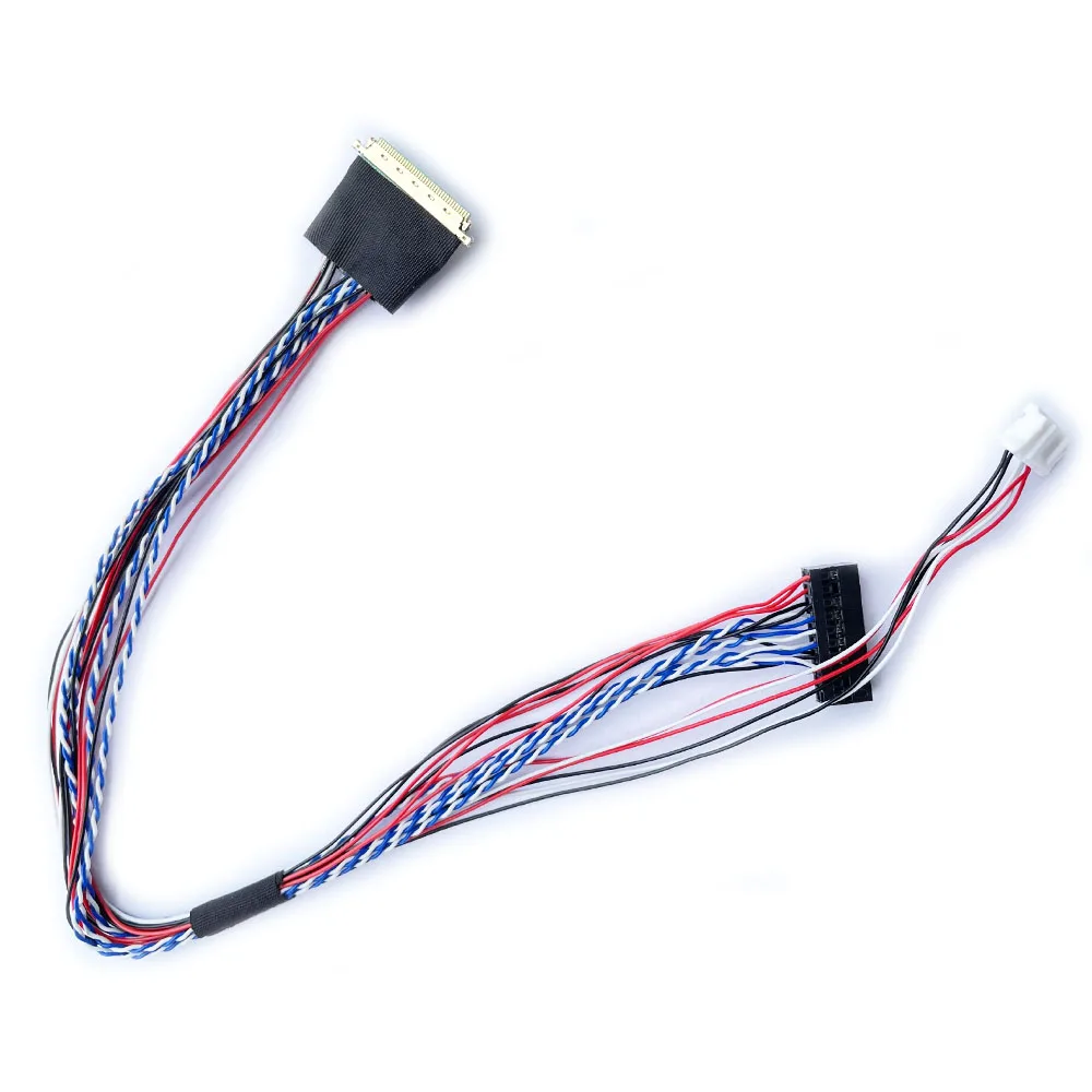 LVDS Cable 40pin 1ch 6bit untuk 15.6 "Layar I-PEX 20453 40P Layar Lcd Kabel 25Cm 40Cm untuk LTN156AT36-D01