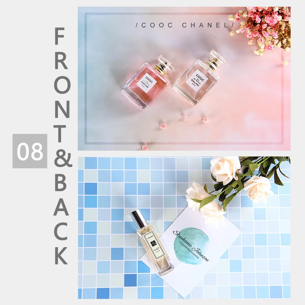 قطعة/المجموعة خلفية للصور 22.44 × 34.25 بوصة ، مجموعة من 3 ، خلفية للطعام على الوجهين للتصوير الفوتوغرافي