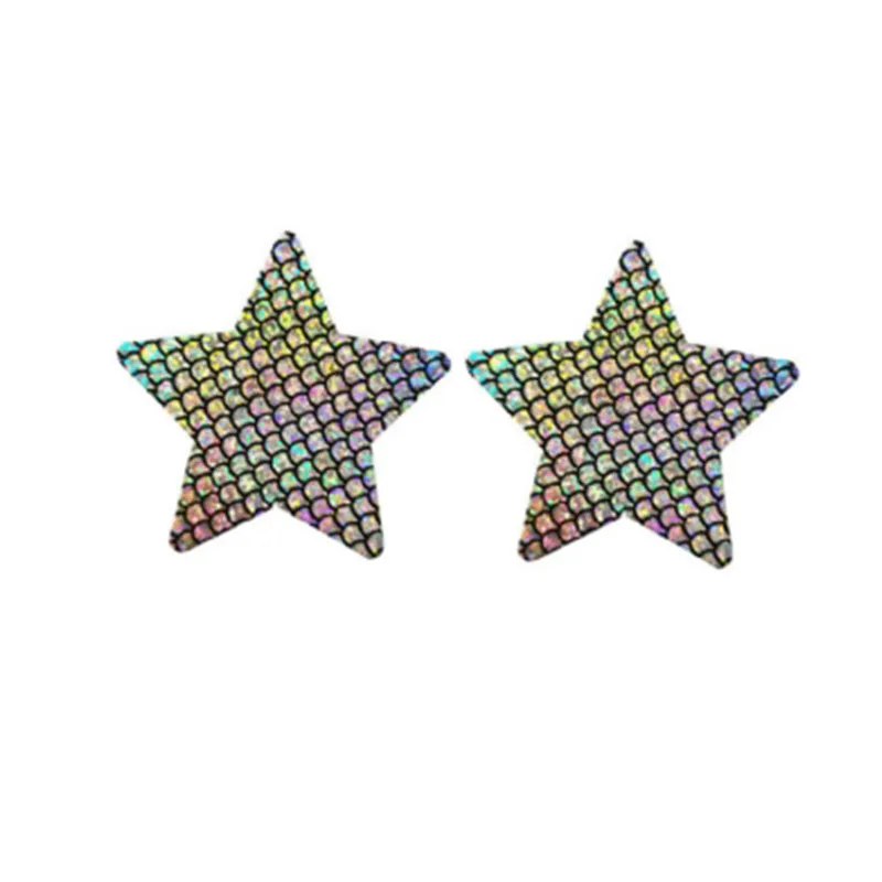 

Comeondear 3 Pair Nipple Cover Breast Petals Paste Lace Adhesive Stain Fashion Pasties Heart Star Cross Stickers Accessories