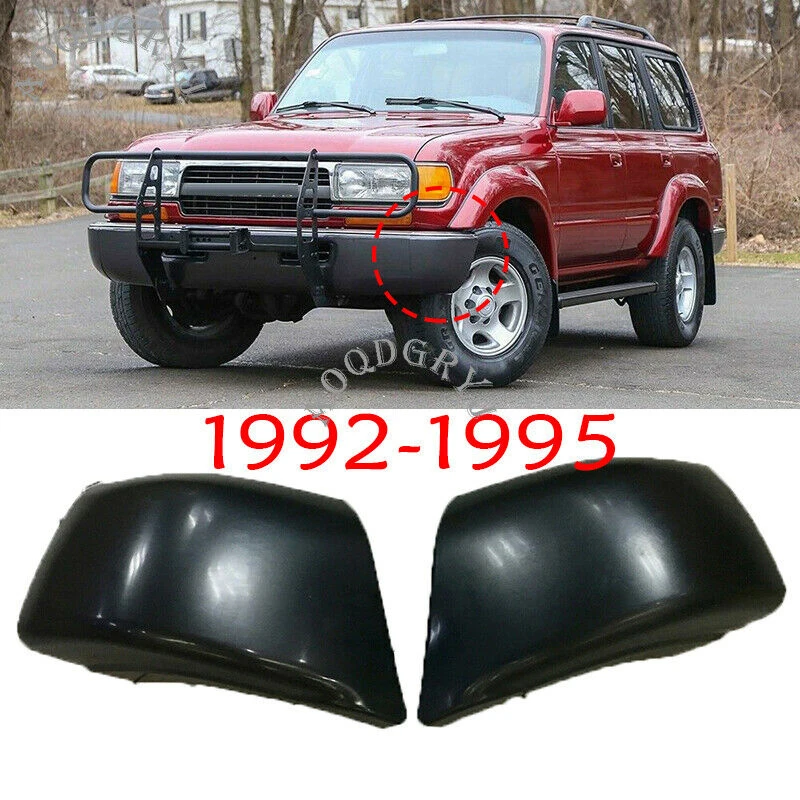 1pcs 1992-1995 For Toyota Land Cruiser 80 Front Bumper Protection Corner Cover Car modification Auto parts