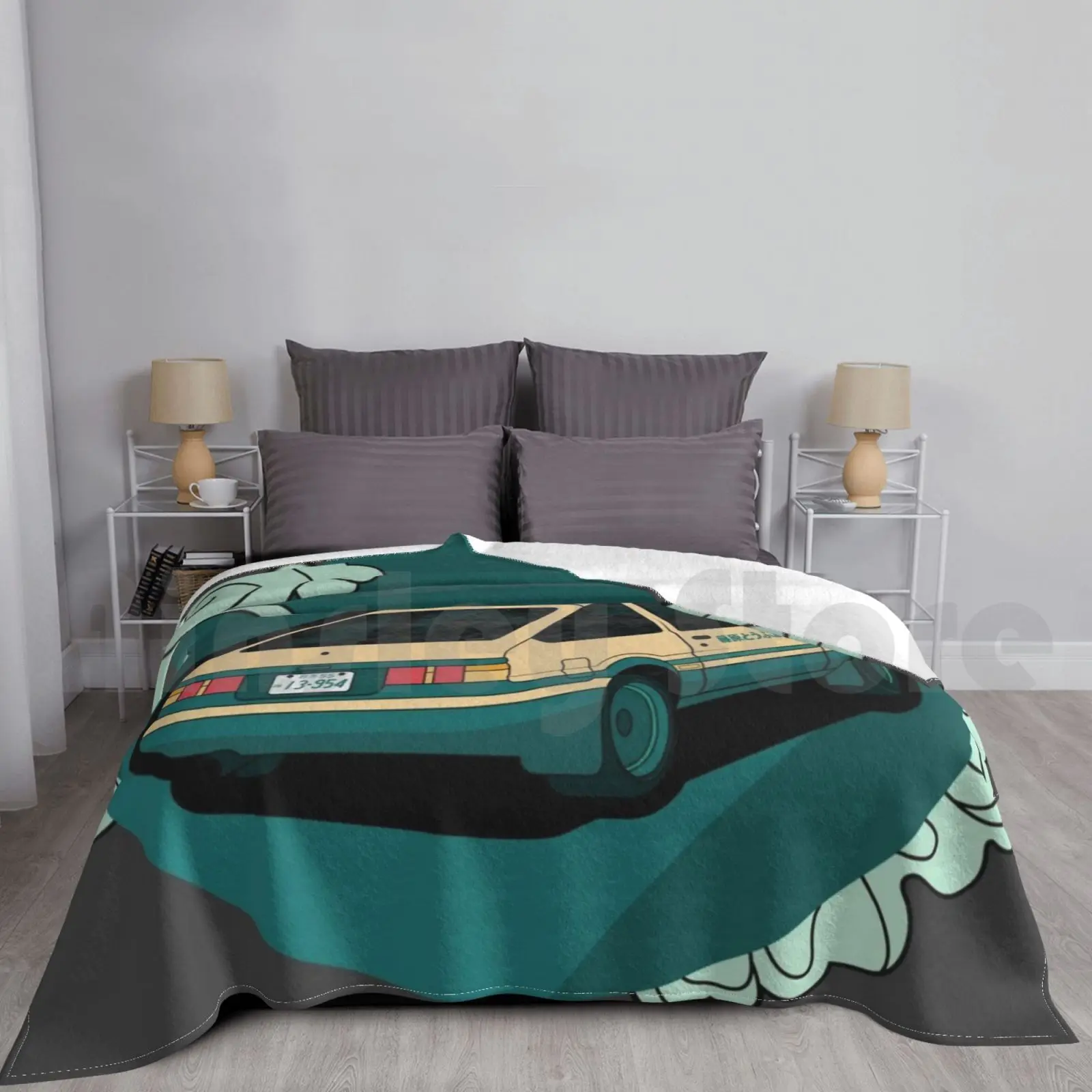 Initial D – Hachiroku Design Blanket Super Soft Warm Light Thin Hachiroku Initial D Initial Japan Japanese Panda