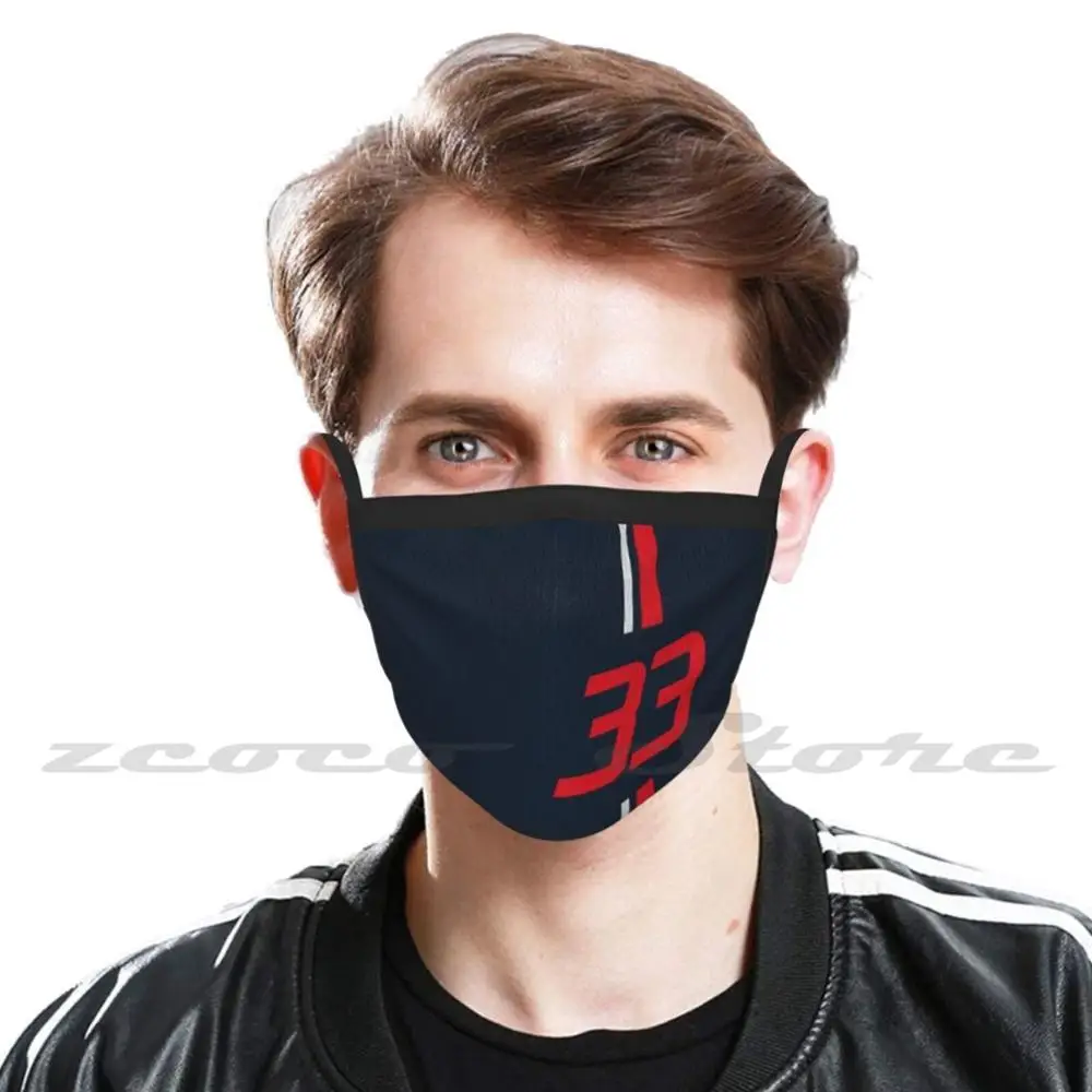 2020 - #33 [V2] Wasbare Trending Aangepaste Pm2.5 Filter Masker Racing Motorsport Cars Racing Driver Race Driver racing