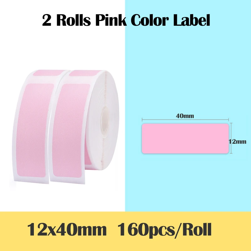 Niimbot D11 Printing Label Articles Waterproof Anti-Oil Tear-Resistant Price Label Pure Color Scratch-Resistant Label Paper