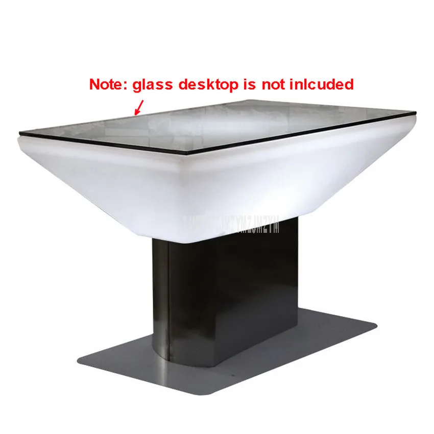 Hot Led Luminous Bar Table Simple Square Single Leg Cocktail Bar Table For Night Club Coffee Shop Creative Lighting Furniture