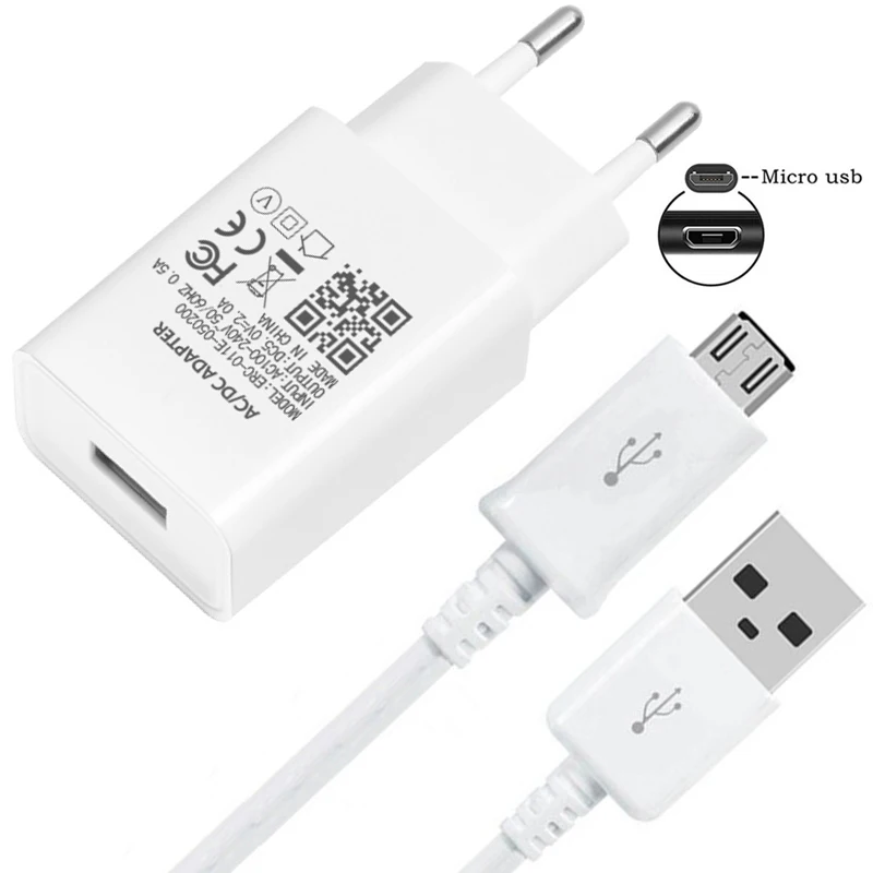 Wall Phone Charger Adapter For Xiaomi A1 A2 lite Redmi Note 4X 4 5A 5 6 7 Pro OPPO A5 A7 A9 F5 F7 Micro USB Phone Charger Cable