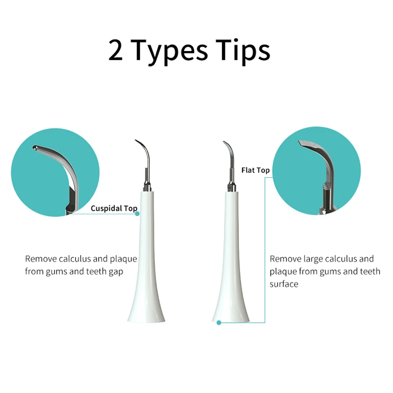 Puntas de escarificador ultrasónico, pieza de mano Compatible con Xiaomi Soocas, cepillos de dientes eléctricos para blanquear los dientes, eliminar el cálculo Dental y los sarro