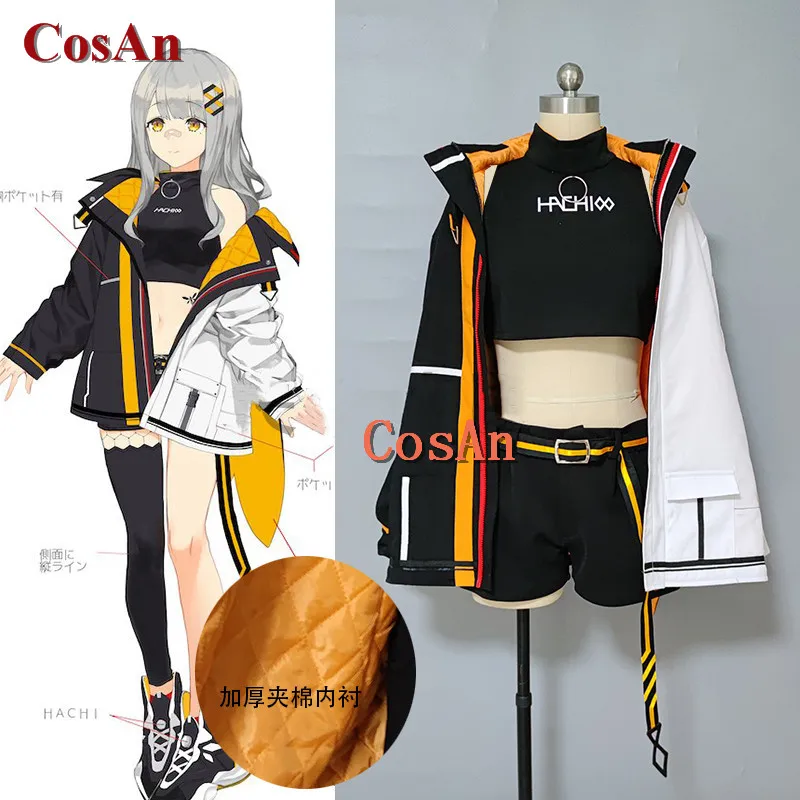 CosAn Hot Anime Virtual Singer HACHI Cosplay Costume Vitality Bees Sweet Lovely Uniform Activity Party Role Play Clothing