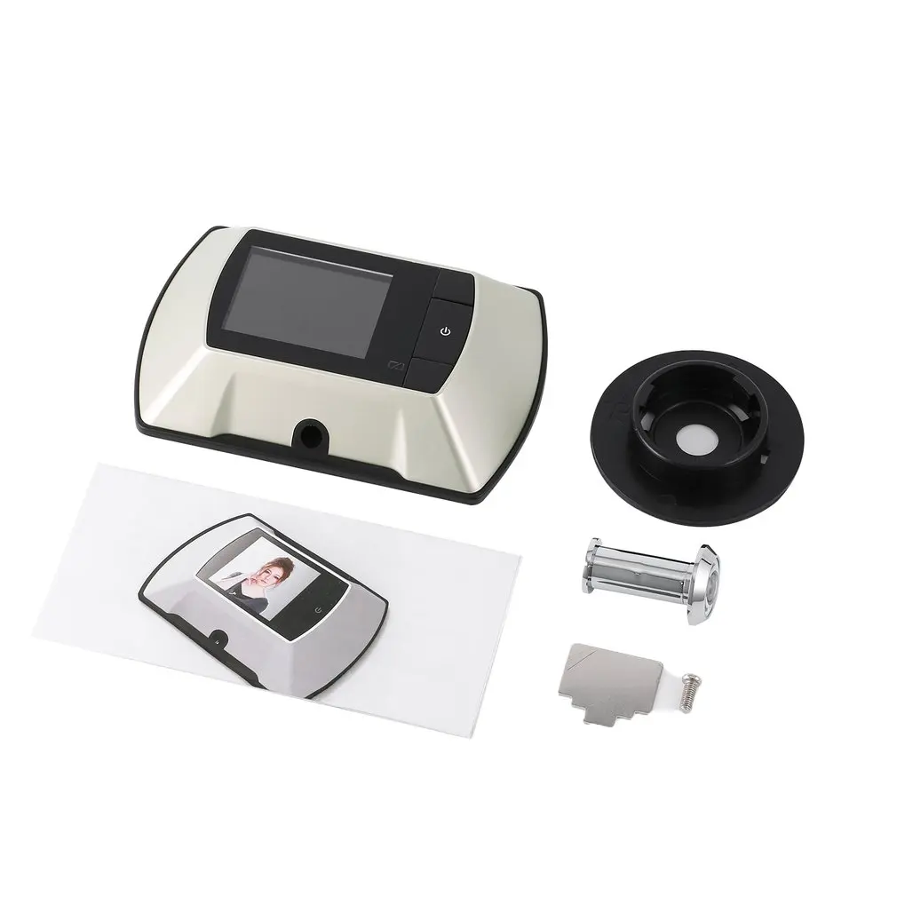 High Resolution 2.4" Video-eye Visual Monitor 100 Degree View Angle Wireless Door Peephole Camera White Video Peephole
