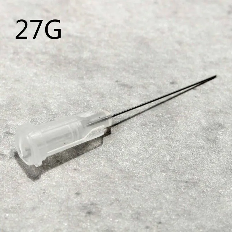 Ago di erogazione in acciaio 27G per controller di erogazione, testa di erogazione in acciaio di plastica 100 pezzi