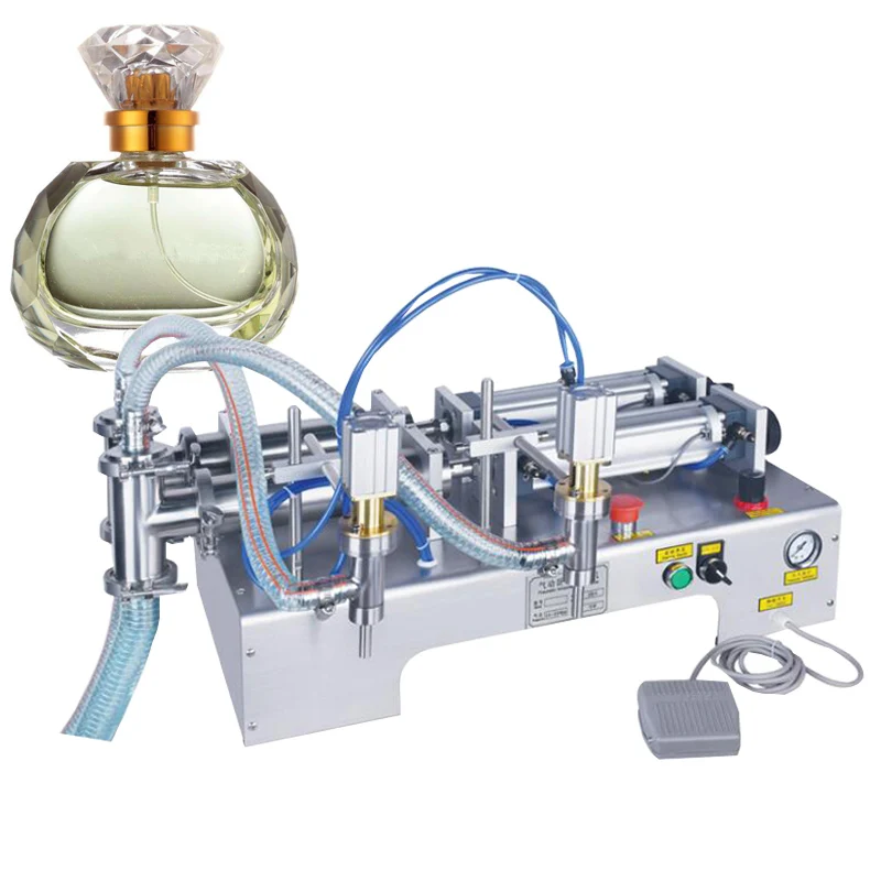 

10-5000Ml Electric Double-head Horizontal Beverage Filling Machine Water Filling Machine Quantitative Liquid Filling Machine