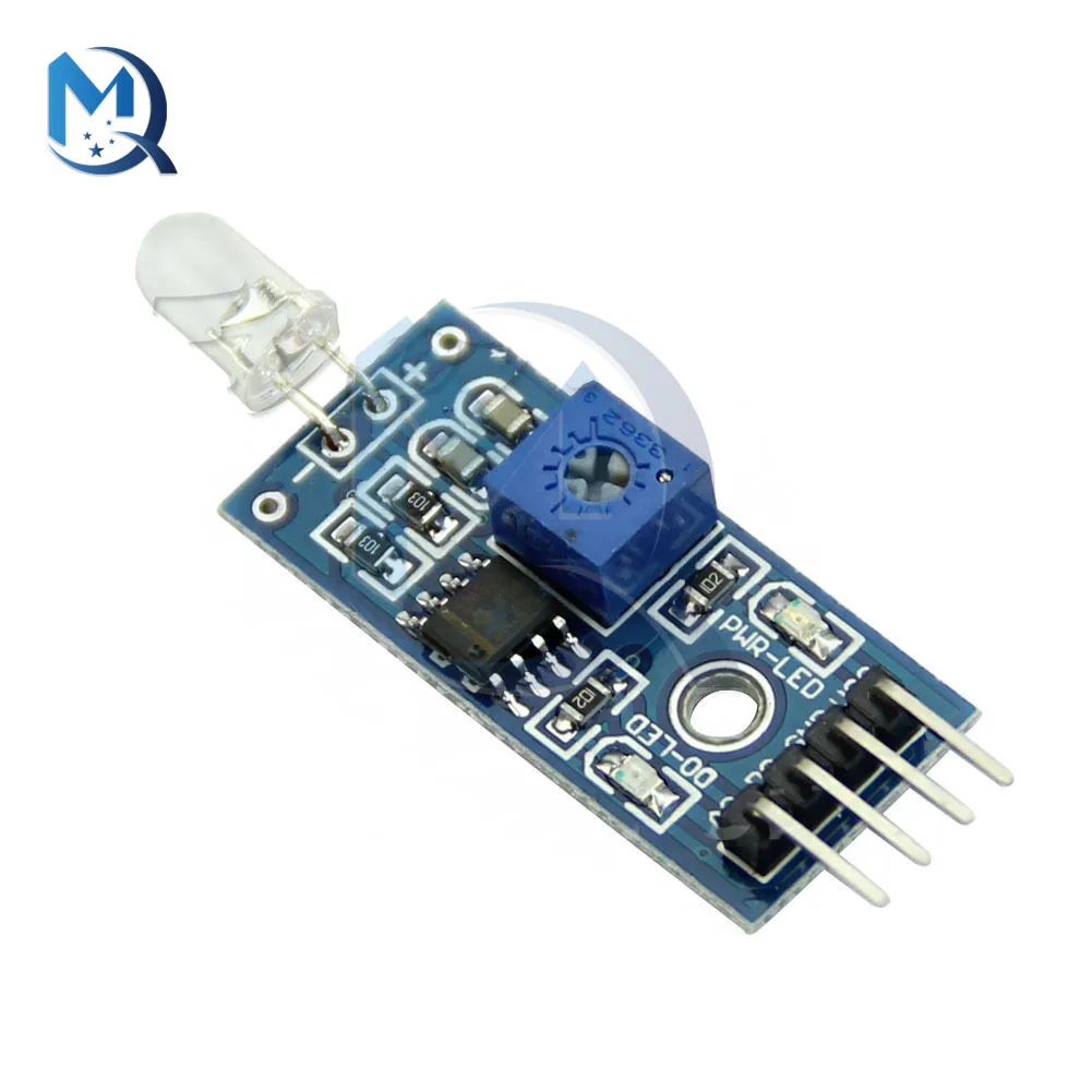 3.3V-5V 4PIN Photodiode Module LM393 Light Sensor Switch Module for Arduino Raspberry Pi Photosensitive Diode Detection Switch