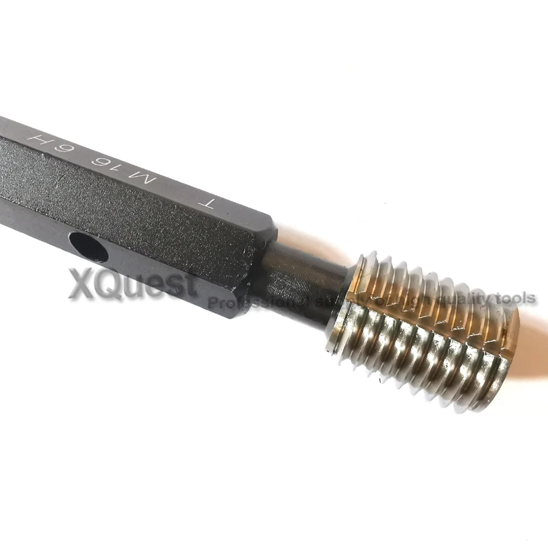 Imagem -03 - Rosca Pluge Calibres M16 M16x1.25 Mão Direita Métrica Fina Rosca Interna Plug Calibre Ferramentas M16x1 M16x2 M16x1.5 M16x0.75 6h