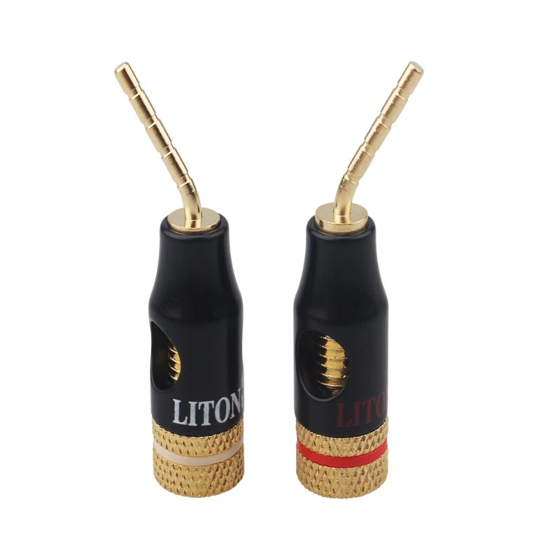 

HIFI 4pcs LITON 2mm Banana Male Plug Gold Plated Adapter