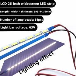 595mm regulowana jasność listwa oświetleniowa led zestaw aktualizacje 26-cal monitor lcd, aby led bakclight pasek światła