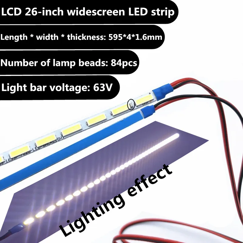 595mm Adjustable brightness led backlight strip kit Update 26-inch lcd monitor to led bakclight Strip Light