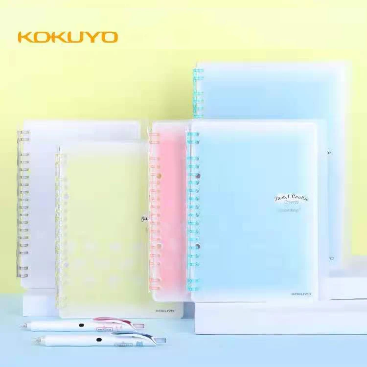 Japan KOKUYO Pastel Cookies Series Loose-leaf Notebook Smart Ring A5 B5 with100 Sheets Loose-leaf Paper Horizontal Line