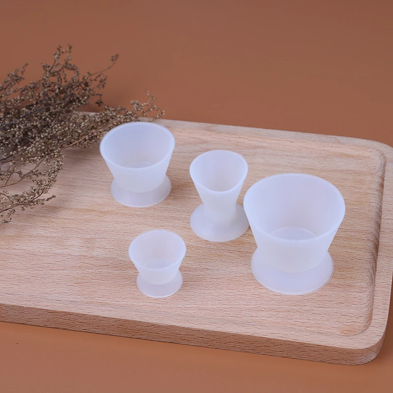 4pcs Dental Materials Silicone Mixing Bowl Use Dappen Dishes Teeth Whitening laboratory Tools Odontologia Dentistry